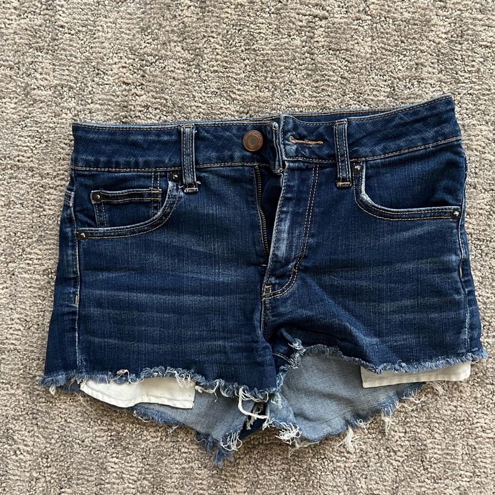 American Eagle Dark Blue Jean Shorts